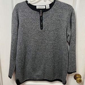 Black Sweater with Zipper Chaus Sport